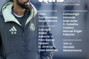 阿韦洛亚带队首战!皇马国王杯名单:姆巴佩、罗德里戈、贝林缺席