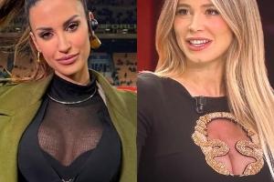 大饱眼福！里奇女友现场报道国米vs拿波里，卡里乌斯妻子线上主持