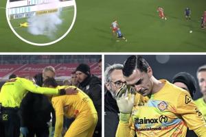 官方:国米球迷用鞭炮炸对手门将,将在3月23日前被禁止客场观赛