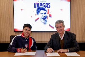 马竞新援巴尔加斯：加盟马竞是从小的梦想 签约后格子打电话给我